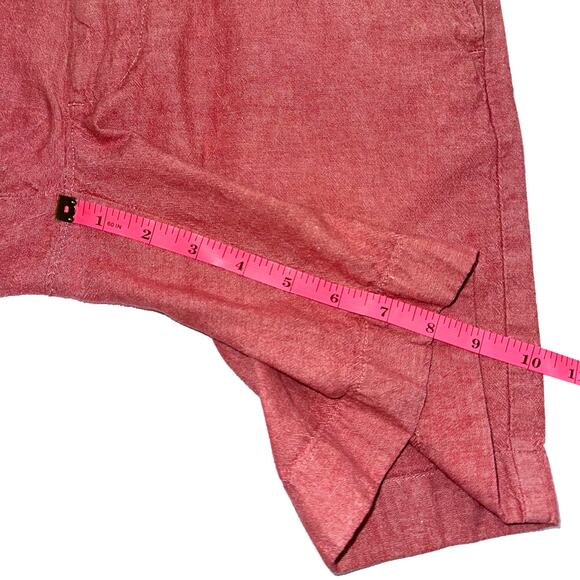 JCrew Factory Men’s Gramercy Red Cotton Chambray 8” Inseam Chino Shorts Size 30W - Picture 8 of 8